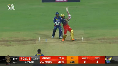 M15: RCB vs LSG – Faf Du Plessis Six