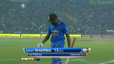 IND vs NZ 2016, 3rd ODI: Rohit Sharma Wicket