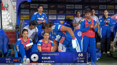 IND-W vs SL-W 2025, 5th T20I: Harmanpreet Kaur Wicket