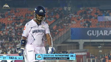 IPL 2025 M64: GT vs LSG - Sherfane Rutherford Wicket