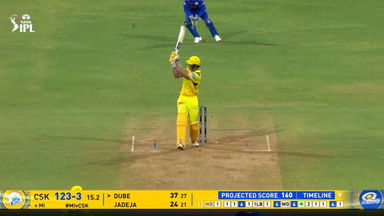 IPL 2025 M38: MI vs CSK - Shivam Dube Six