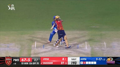 M33: PBKS vs MI – Shashank Singh Six