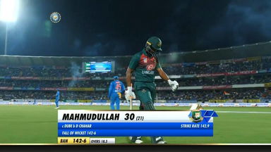 IND vs BAN 2019, 2nd T20I: Mahmudullah Wicket