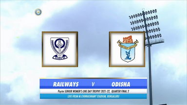 Womens Senior One Day Trophy 2021-22, QF2 - Railways v Odisha: Match Highlights