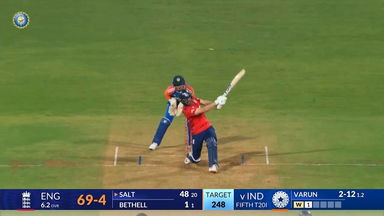 IND vs ENG 2025, 5th T20I: Phil Salt Six