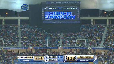 M10: RR vs CSK –  Sanju Samson Six