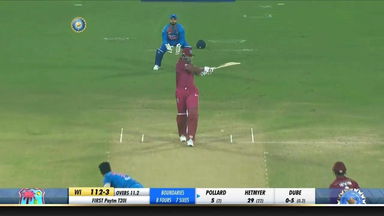 IND vs WI 2019, 1st T20I: Kieron Pollard Six