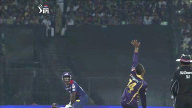 M1: KKR vs DD – Andre Russell Wicket