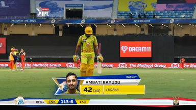 M25: CSK vs RCB – Ambati Rayudu Wicket