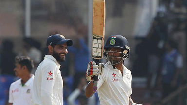 Wriddhiman Saha's fluent unbeaten century