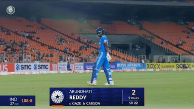 IND-W vs NZ-W 2024, 2nd ODI: Arundhati Reddy Wicket