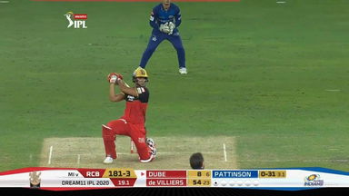 M10: RCB vs MI – Shivam Dube Six