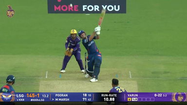 IPL 2025 M19: KKR vs LSG - Mitchell Marsh Six