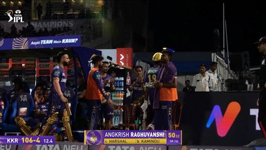 IPL 2025 M15: KKR vs SRH - Angkrish Raghuvanshi Wicket