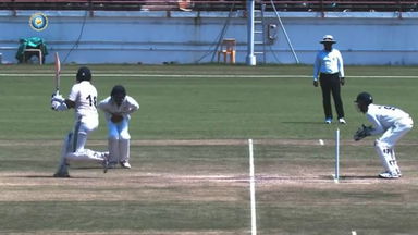 Z R IRANI CUP 2023/24: Terrific reflex catch ft Samarth Vyas