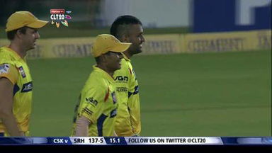 M10: CSK vs SRH –  Ashish Reddy c Dhoni b Bravo