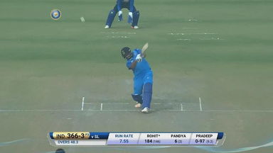 IND vs SL 2017, 2nd ODI: Rohit Sharma Six