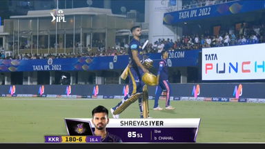 M30: RR vs KKR – Shreyas Iyer Wicket