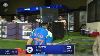 IND vs NZ 2026, 3rd ODI: Shubman Gill Wicket