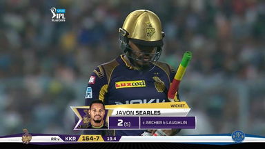 Eliminator: KKR vs RR – Javon Searles Wicket