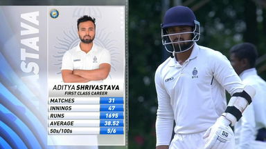 Madhya Pradesh captain Aditya Shrivastava's solid 82