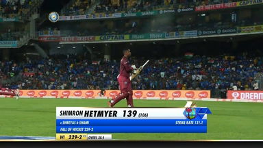 IND vs WI 2019, 1st ODI: Shimron Hetmyer Wicket