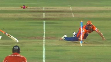M25: RPS vs GL – Saurabh Tiwary Wicket