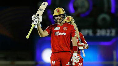 Liam Livingstone muscles 60(32) against CSK