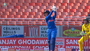 On the charge: Harleen Deol ups the ante in style