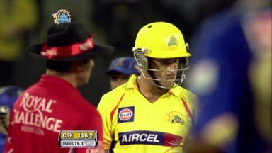 Match 26 CSK vs RR – du Plessis's Wicket
