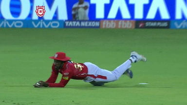 Gayle goes full stretch. GONE!