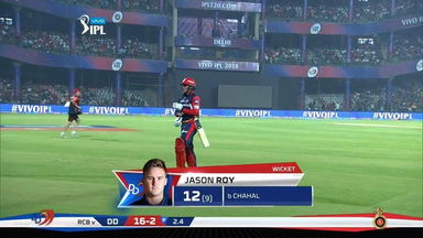 M45: DD vs RCB – Jason Roy Wicket