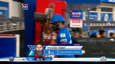 Q1: MI vs DC – Rishabh Pant Wicket