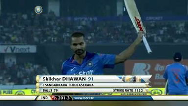 3RD ODI: IND vs SL  –   Shikhar Dhawan 91