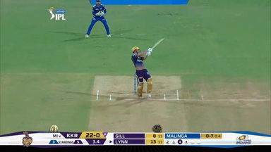 M56: MI vs KKR – Chris Lynn Six