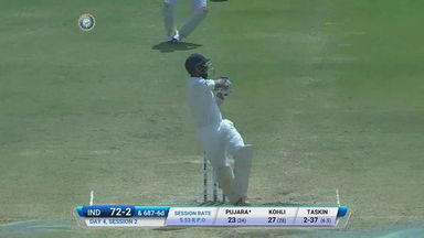 IND vs BAN 2017 - 1st Test day 4 : C Pujara six