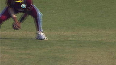 Ind v WI, 2013, 3rd ODI: Fall of wickets, 2nd inn