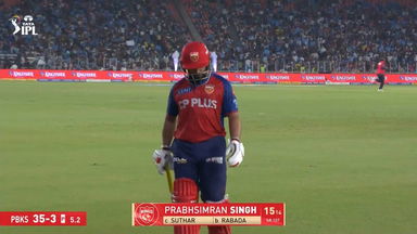 IPL 2026 M46: GT vs PBKS - Prabhsimran Singh Wicket