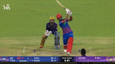 IPL 2026 M70: KKR vs DC - KL Rahul Six