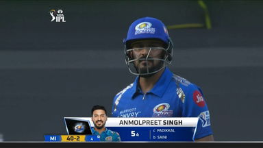 M09: MI vs RR – Anmolpreet Singh Wicket