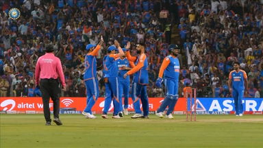 Double Delight: Varun Chakaravarthy gets Brook & Carson in same over