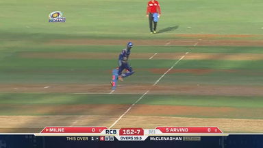 M38: MI vs RCB – Sreenath Aravind Wicket