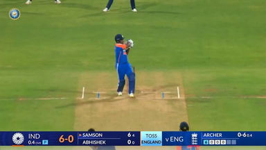 IND vs ENG 2025, 5th T20I: Sanju Samson Six