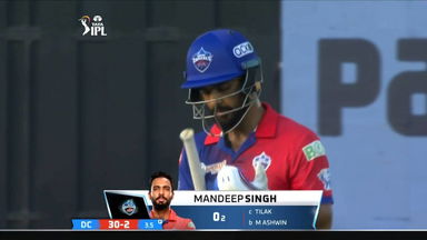 M02: DC vs MI – Mandeep Singh Wicket