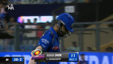 M51: MI vs KKR – Naman Dhir Wicket