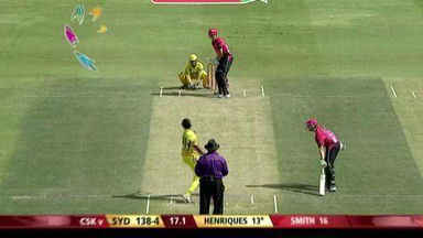M3: CSK vs SYD – Moises Henriques six