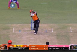M28: RR vs SRH – Jonny Bairstow Six