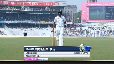 IND vs BAN 2019, 2nd Test, Day 3: Ebadot Hossain Wicket