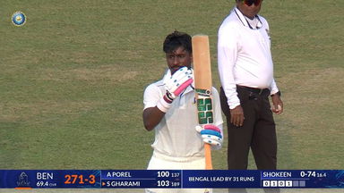 Ranji Trophy 2026-27, CAB vs DDCA: Abishek Porel takes charge with 149(228)