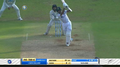 IND vs NZ 2021, 2nd Test, Day 1: Wriddhiman Saha Six